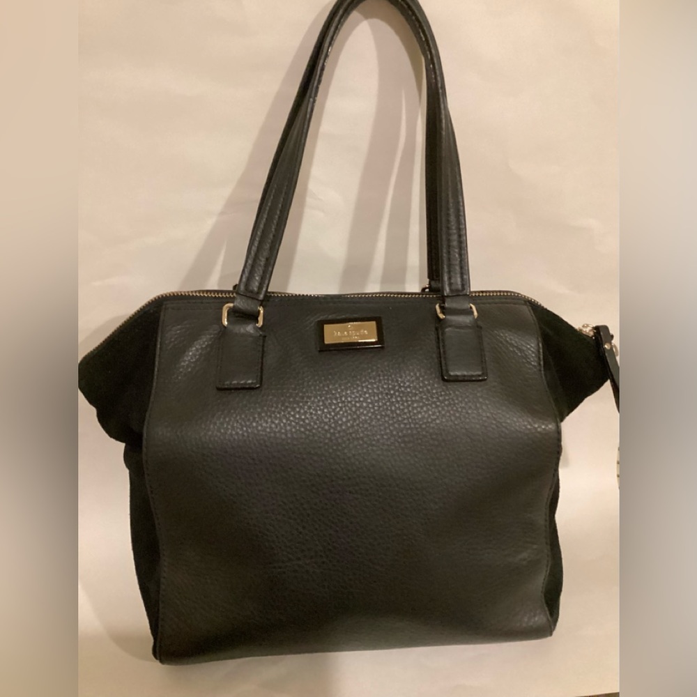 Kate Spade Magnolia Park Ollie XL Black Pebbled Leather Bag- PRACTICALLY NEW